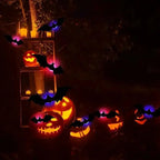 Halloween 3D Stereoscopic Bat LED Night Light PET Wall Decal Home Festival Party Indoor Wall Decoration Lamp