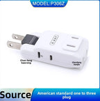 Auf Lager  Steckdosenadapter Steckdosenverteiler Wandsteckdosenadapter Ausziehbare Wandsteckdose Drehbarer Tragbarer Steckdosenadapter