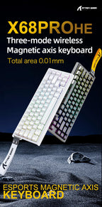 ATTACK SHARK X68HE X68PRO HE Magnetic Axis Gaming Keyboard Wired 8K Return Rate 5000mAh Battery Web Driver PBT Keycaps Esports