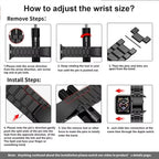Stainless Steel Strap for Apple Watch Ultra 3/2 Band 46mm 49mm 40mm 44mm 42mm 41mm 45mm Bracelet IWatch Series 11 10 9 8 7 SE 6