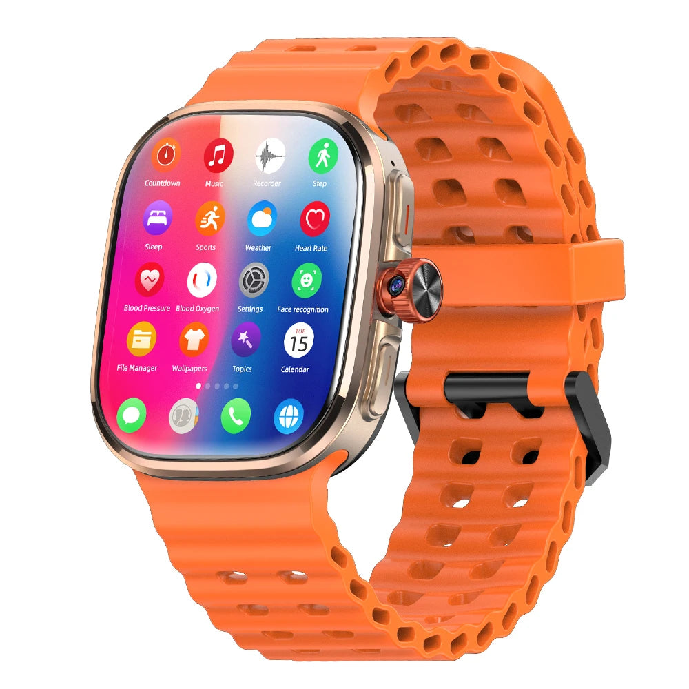 M99 Mini New Package 2.29inch Amoled Smartwatch 5G LTE Android Smart Watch With Rotary Camera GPS WIFI Sim Card Slot 2100Mah