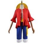 Anime Luffy Cosplay Costumes Monkey D Cosplay Suits Hats Halloween For Women Men Adult Cos Top Pants Gifts