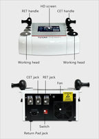 448KHZ TECAR Physical Therapy System Indiba RET CET RF Machine  Weight Loss Cellulite Removal Sports Rehabilitation Device