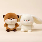 16cm Cute Plush Toy Set Soft Stuffed Animal Red Panda Elephant Penguin Lamb Rabbit Otter Squirrel Piglet Kawaii Gift