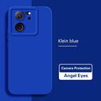 Durable Matte Angel Eyes Case for Xiaomi 13T 13 T Pro Shockproof Soft Square Liquid Silicone Original Mi13T 13TPro 5G Back Cover