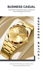 Man Watch Quartz Watch Luxury Waterproof Luminous Date Week Stainless Steel Men's Watch Male relógios masculino reloj hombre