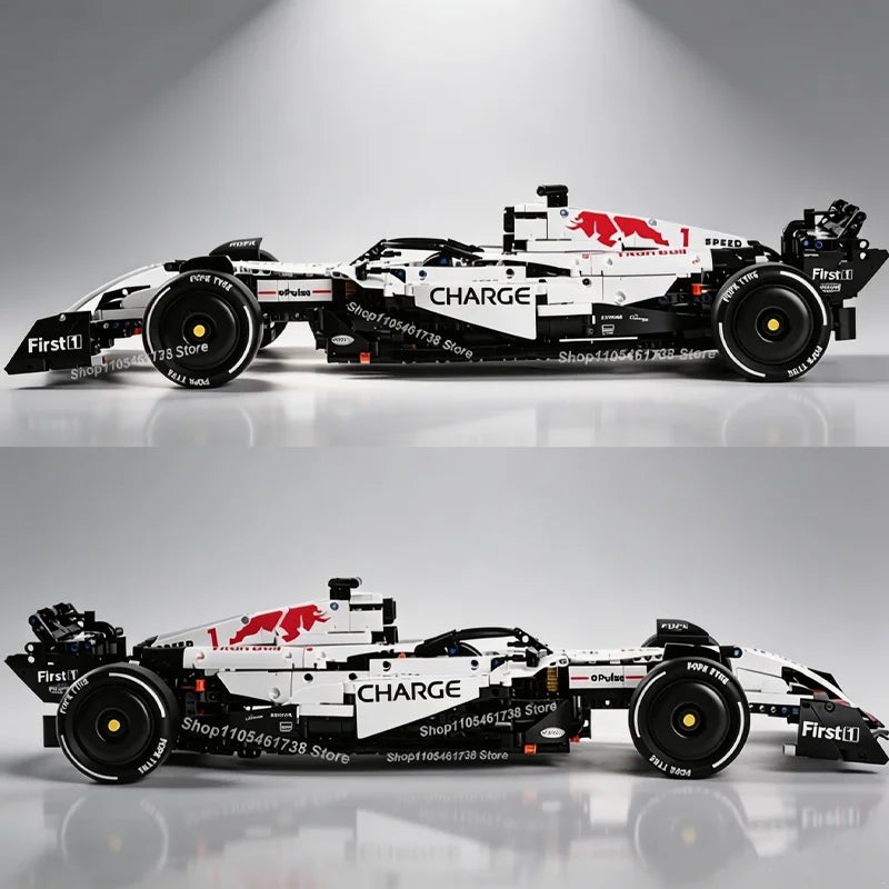 2026 NEW MK6025 Technical Classic Performance 1900+Pcs RB21 White Sports Car Building Blocks MOC DIY Assembly Model Boy Toy Gift