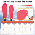 Electric Heated Insoles Anti Stress Safe Foot Warming Pad APP-Controlled Cut-to-Fit for Winter Outdoor Camping Skiing Shoe Pads