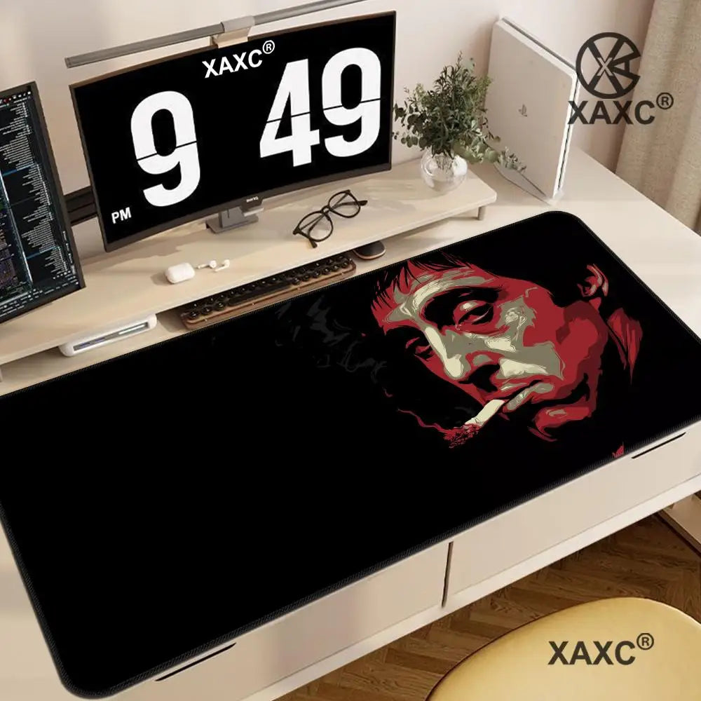 Movie Scarface 1983 Mouse Pad Non-slip Desk Mat PC Laptop Accessories Rubber Office Keyboard Large Gamers Decoracion XAXC