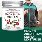 Magnesium Joint & Muscle Care Cream: Natural, Non-Greasy, Nourishes/Moisturizes, Daily Use Boosts Elastic Skin