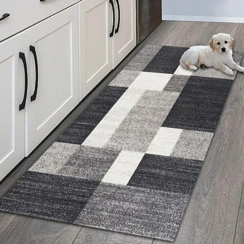 Vikama Non Slip Flannel Kitchen Floor Mat for Entryway and Hallway Home Decor