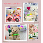 Mini Teddy Bear Bulk,Small Stuffed Animal Toy, Soft Plush Mini Teddy Bears for Baby Shower Graduation Wedding Birthday Party
