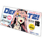 Computer Desk Mat Anime Girl Leather Mouse Pad Kawaii Office Extended Mousepad Gaming Accessories Non-slip HD Printing Carpet