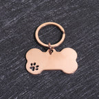 Custom Name Dog Tags Personalized Text Dog ID Tag Bone Shaped Stainless Steel Laser Engraving Anti-lost Customized Pets ID Tag