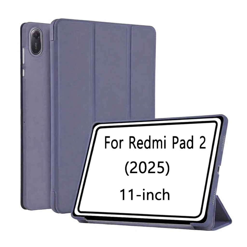 Case for Xiaomi Redmi Pad 2 2025 11-inch PU Leather Flip Smart Cover,Magnetic Stand Case,Soft Silicone Back Shell