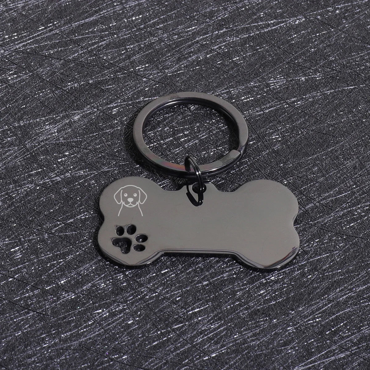 Custom Name Dog Tags Personalized Text Dog ID Tag Bone Shaped Stainless Steel Laser Engraving Anti-lost Customized Pets ID Tag
