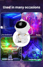 LED Star Galaxies Projector Night Light Astronaut Starry Sky Bedroom Room Decor Children's Gift - LED Atmosphere Creating Lamp