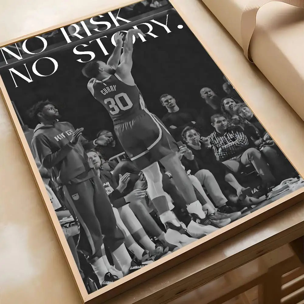 Athlete Inspirational Quotation Poster Home Gym Football Basketball Prints Wall Stickers Paintings for Home Living Room Decor