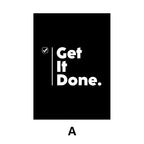Simple Black White Inspirational Quotes Canvas Art Poster Prints Modern Motivational Wall Decorative Picture for Home Office
