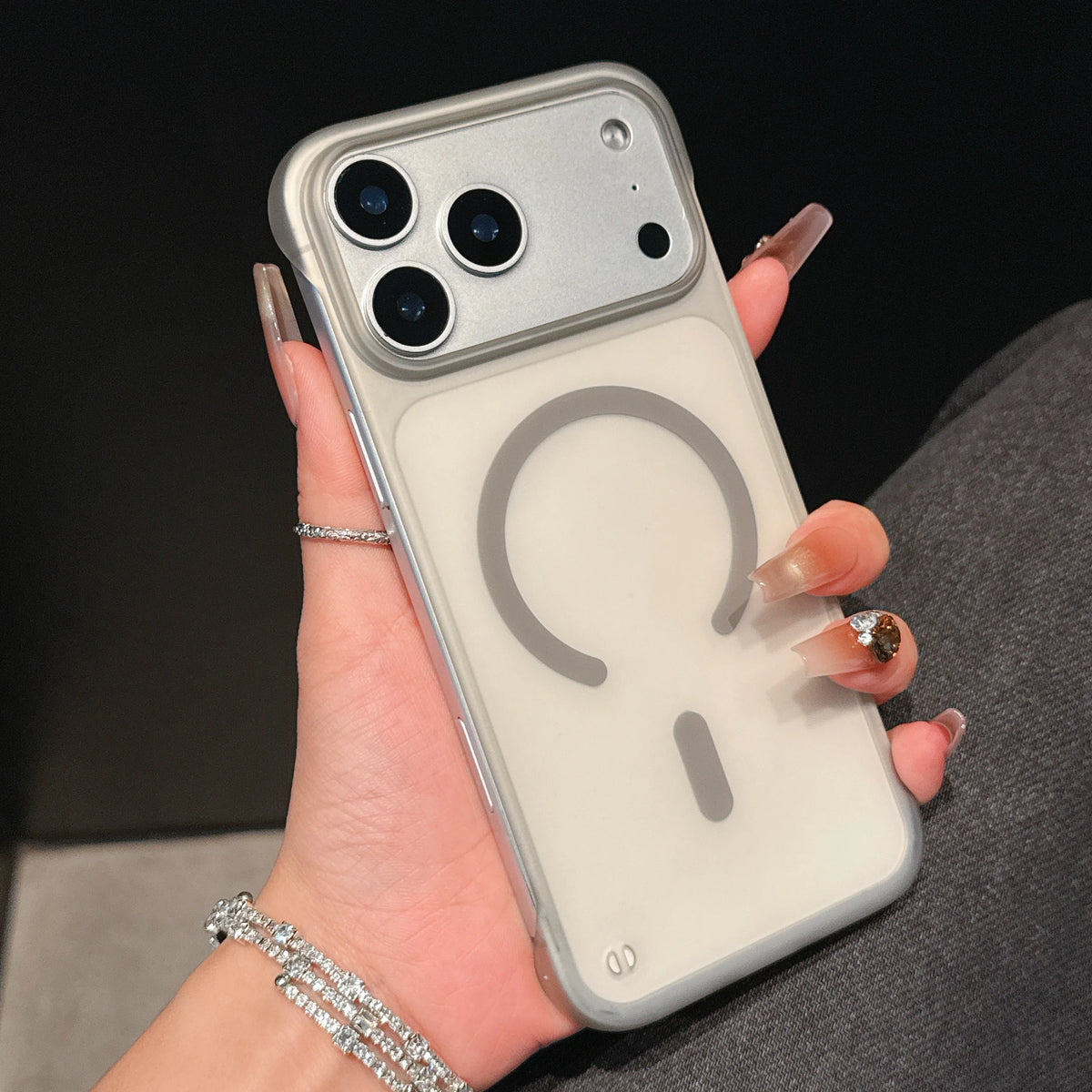 Ultra Thin Frameless Phone Case For iPhone 18 17 Pro Max Air 14 15 Plus 13 12 16 Pro For Magsefa Magnetic Matte Protection Cover