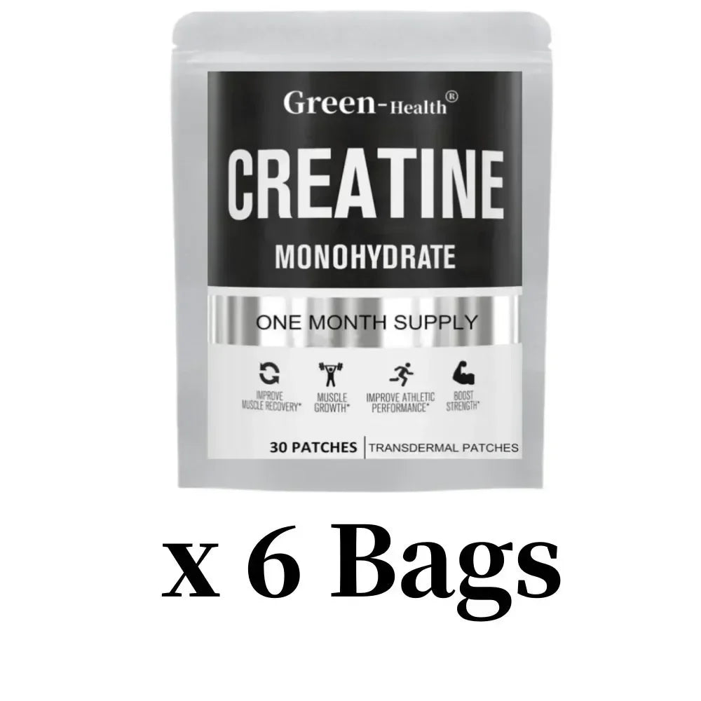 30 Patches Creatine Monohydrate Transdermal Patches For Muscle Growth, Increased Strength, Enhanced Energy Output
