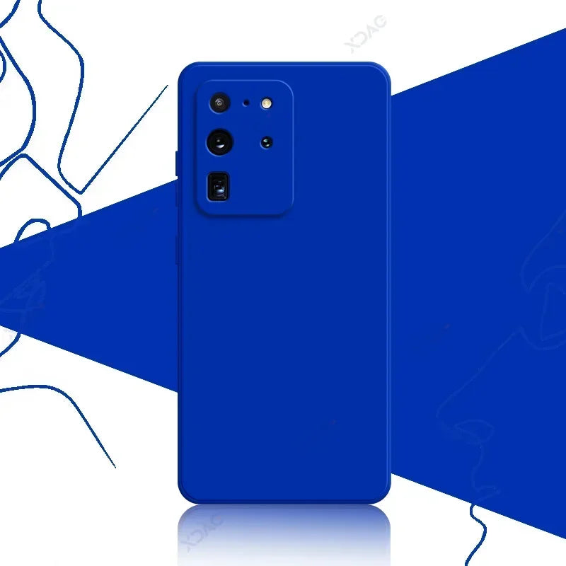 Original Mobile Phone Cover for Samsung Galaxy S20 FE Plus Ultra SamsungS20Ultra S20Plus 5G Soft Square Liquid Silicone Case Bag
