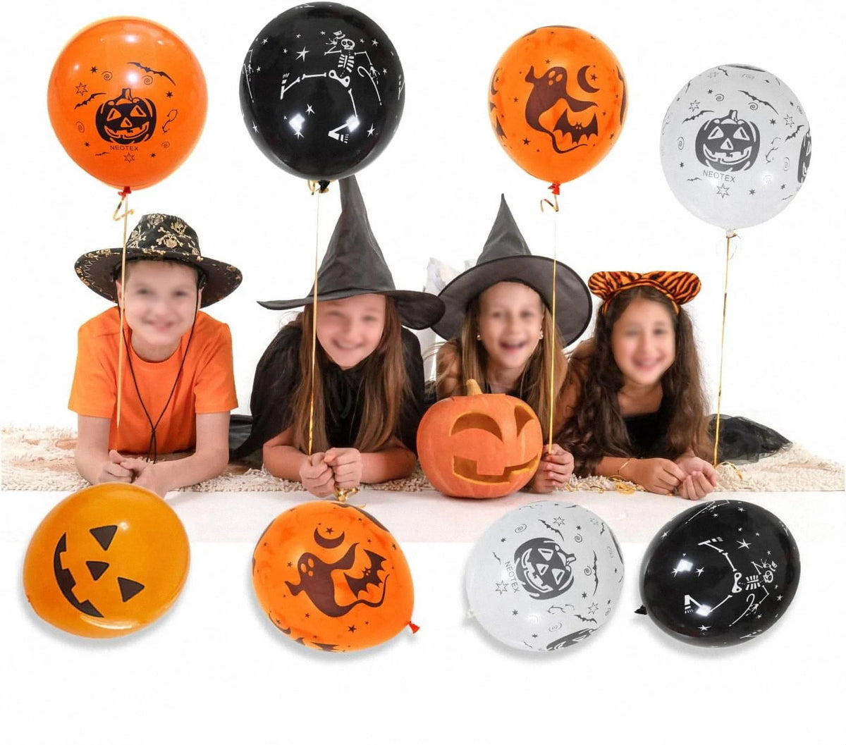 Halloween Decoration Balloon Ghost Pumpkin Skeleton Ghost Bar Party Decor Balloon Decoration 12 inch Latex Balloon