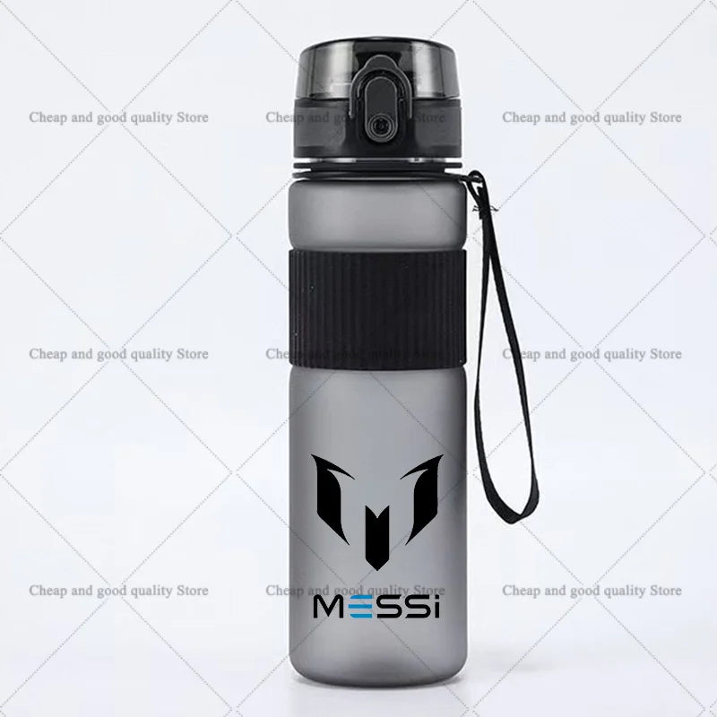 550ml Football Superstar Messi Water Bottle women men Large Capacity Sports Kettle Transparent Cold Water Cup Outdoor Bottle
