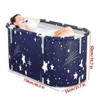 Folding Adult Bath Tub Household Thickened Insulated Bathtub Portable Round Enlarged Bathing Bucket Foldable Bathroom SPA Bucket