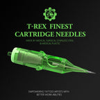 T-Rex 20pcs/Ink Cartridge Tattoo Needle RL RM Disposable Sterilization Safe Tattoo Needle 0.35mm Sterile Tattoo Needle Supply