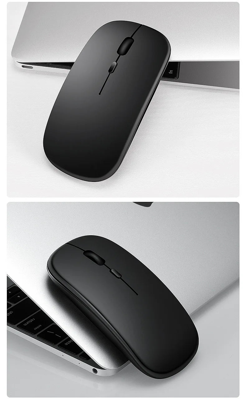 Wireless Mouse Dual Modes Bluetooth-compatibl 2.4G Portable Office Mouse for Laptop Notebook PC MacBook Battery Gaming Mouse