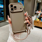 Phone Case For iPhone 18 17 16 15 14 13 12 11 Pro Xs Max 7 8 Plus 16e 17e Crossbody Adjustable Lanyard Strap Rope Soft Cover