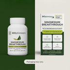 BIOptimizers Magnesium Breakthrough Supplement with 500mg - 7 Forms of Magnesium: Glycinate, Malate, Citrate, and More - Natural Support for Sleep and Cognitive Function -30 Capsules- Calming Vitamins