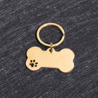 Custom Name Dog Tags Personalized Text Dog ID Tag Bone Shaped Stainless Steel Laser Engraving Anti-lost Customized Pets ID Tag