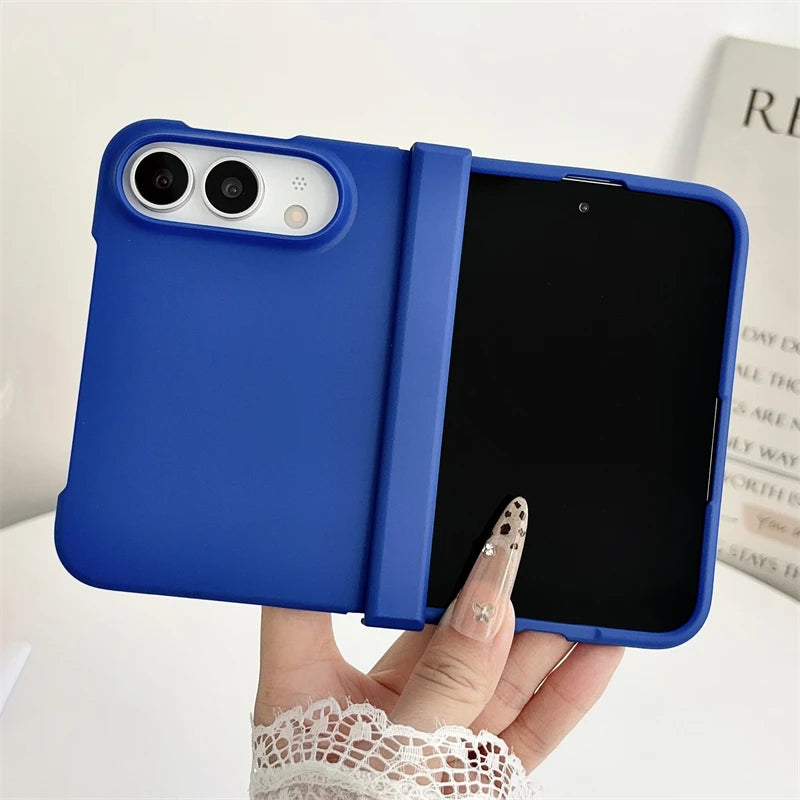 Luxury Dopamine Candy Color Matte Phone Case For iPhone Duo Fold Hinge Protection Ultra-thin Hard PC Cover For iPhone Duo Ultra