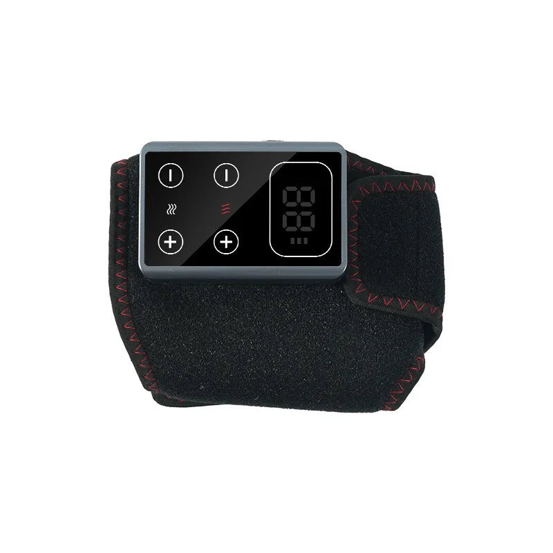 3 in 1 Ankle Heating Pad for Pain Relief Wireless Foot Massager with 5 Heat 3 Vibration Mode Feet Pain Relief Led Touch Large Screen Ankle Brace Wraps Support Belt Cordless