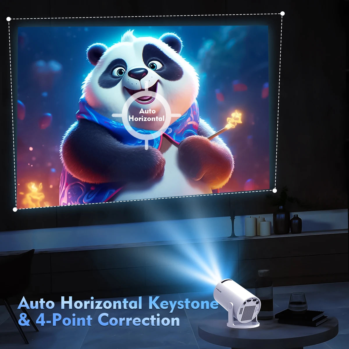Magcubic HY300 Pro Allwinner H726 8K Android 14 Projector Wifi6 290ANSI BT5.4 1080P 1280*720P Cinema Outdoor Portable Projetor