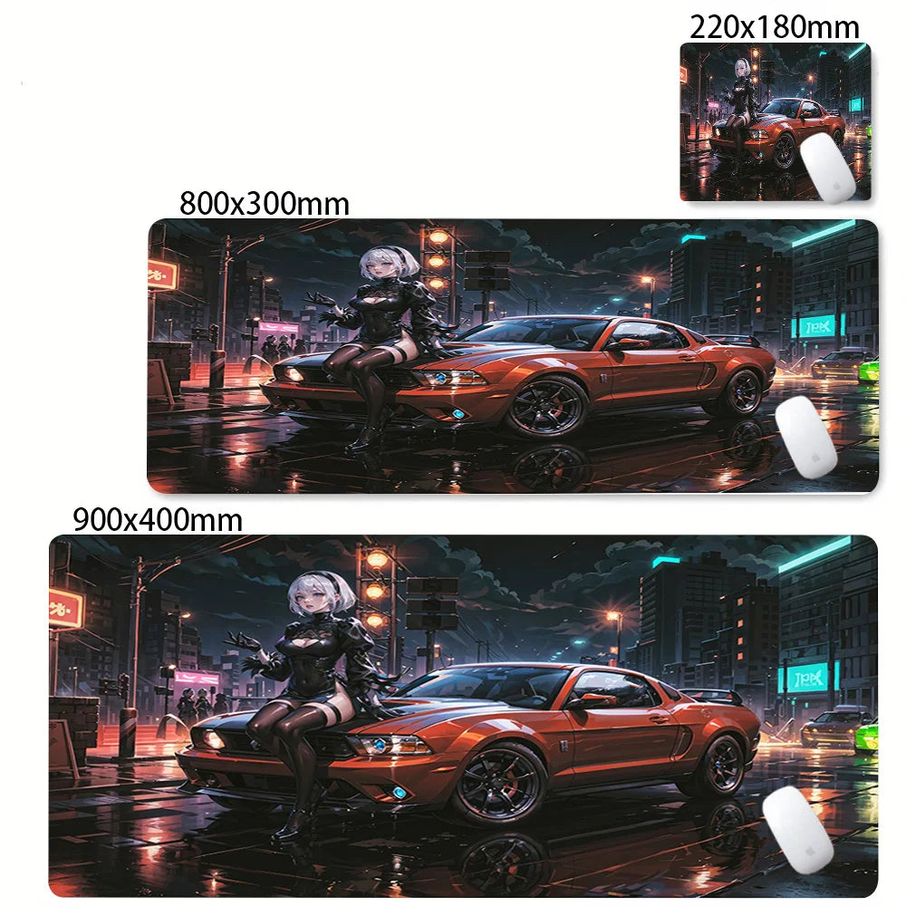 NieR Automata Kawaii Mouse Pad Gaming Accessories Keyboard Desk Mat Computer Deskmat Pc Gamer Mats Anime Sexy Girl Mousepad Xxl