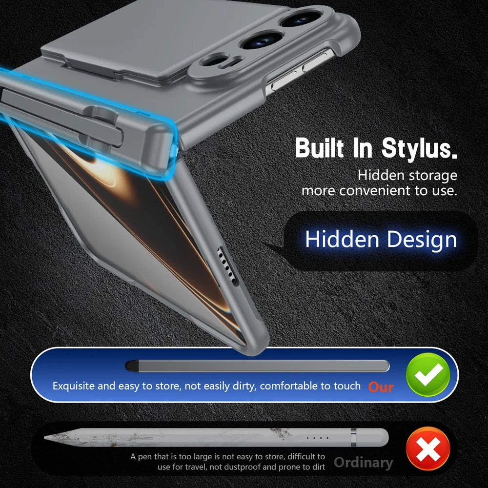 iPhone Duo Case With S Pen Holder Card Wallet Hinge Screen Protector And Stand