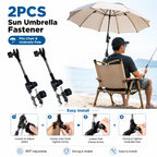 Fishing Umbrella Holder Sunshade Clamp 360 Degree Adjustable Bracket for 7-40mm Pole Outdoor Beach Camping