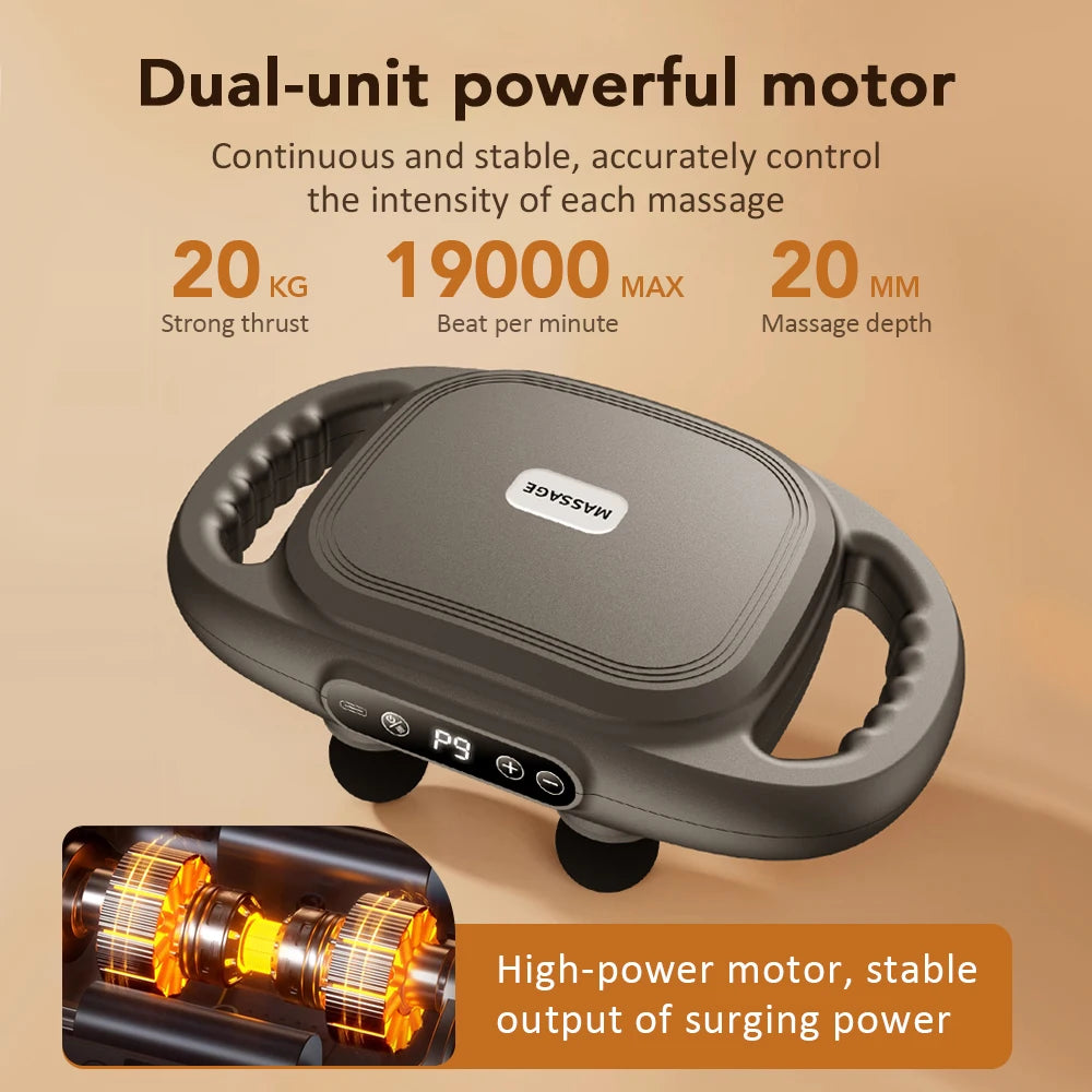 Six Head Deep Tissue Massage Gun High Frequency Vibration Muscle Relaxer