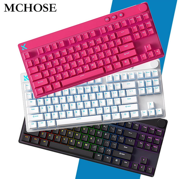 Mchose Mix87 Magnetic Swtich Keyboard Wired Gaming Keyboard 8K+256K Esport 0.08ms Low Latency E-Sports Custom Gamer Accessories