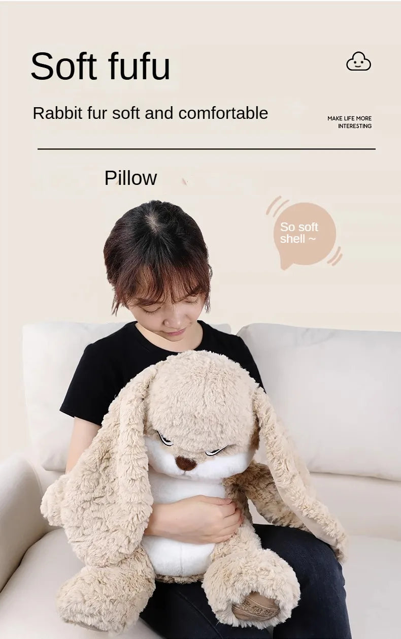 35cm Angry Rabbit Plush Toy Cute Long Eared Rabbit Stuffed Animals Soft Plush Children Gifts Doll Room Decor Birthday Gifts