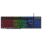 Gaming Keyboard 104 Keys & Gaming Mouse Controller 4-color Breathing Light Mouse 3.5mm Gaming Headset Anti-slip Mouse Pad Combo