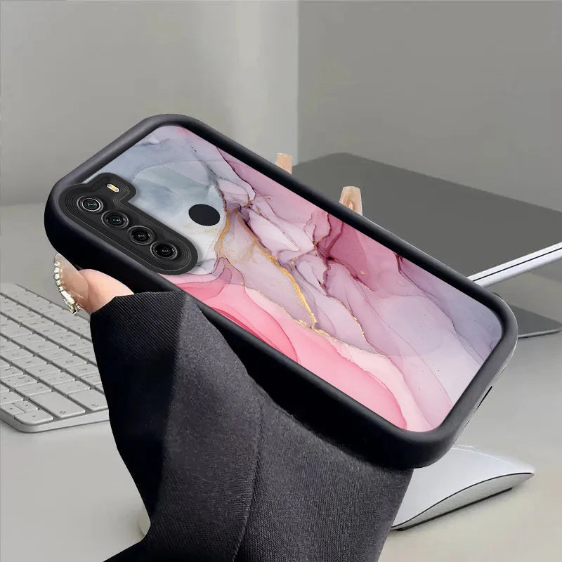 note8pro Marble Silicone Phone Case On For Xiaomi Redmi Note 8 7 9 Pro Max 9s redmi 9 9a 9c 9t note9 note7 Luxury Cover