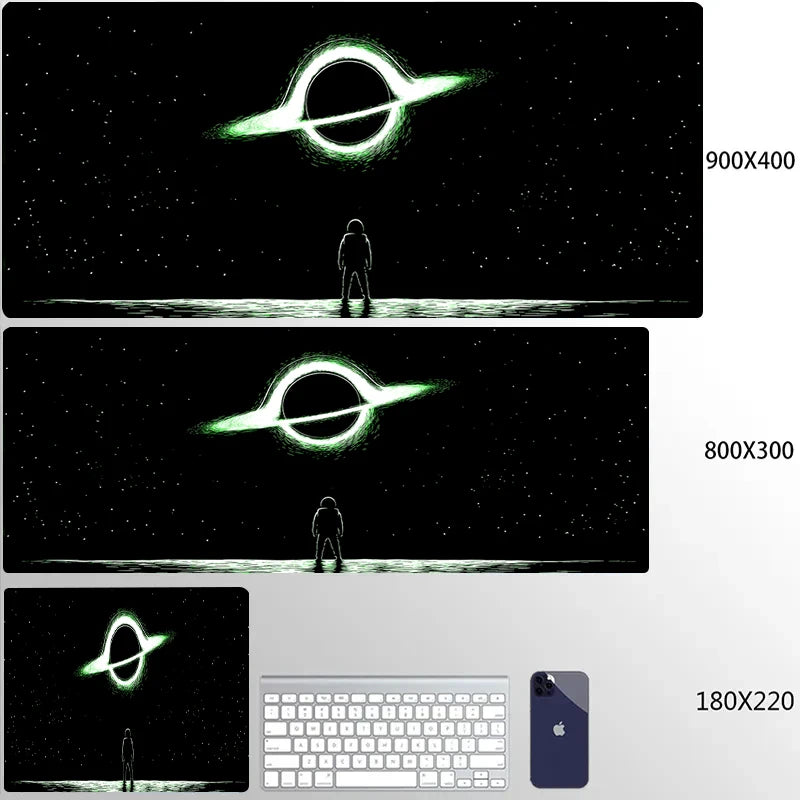 Universe Mouse Pad Gaming Astronaut Mousepad Keyboard Mats Space Desk Pads XXL 80x30cm Deskmat For Computer Mousepads Big Carpet