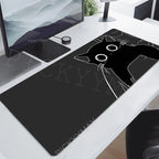 Gaming Mousepads Mousepad Black Cat Large Mouse Mat Office Desk Pads Non-Slip Rubber Gamer Mouse Pad Big Keyboard Mats