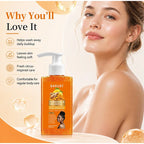 Turmeric Orange Vitamin C Body Wash Fresh Fragrance Shower Gel Moisturizing Brightening Exfoliating Deep Cleaning Smooth Skin