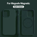 Luxury For Magsafe Wireless Charge Case For Apple iPhone 15 14 13 11 16 17 Pro Max 17 Air Plus Liquid Silicone Shockproof Cover