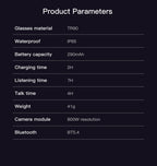 2026 4K 8MP Smart Glasses Men HD Camera 150+Language Translation ChatGPT WIFI Video Recording Bluetooth CallAudio Glasses Women